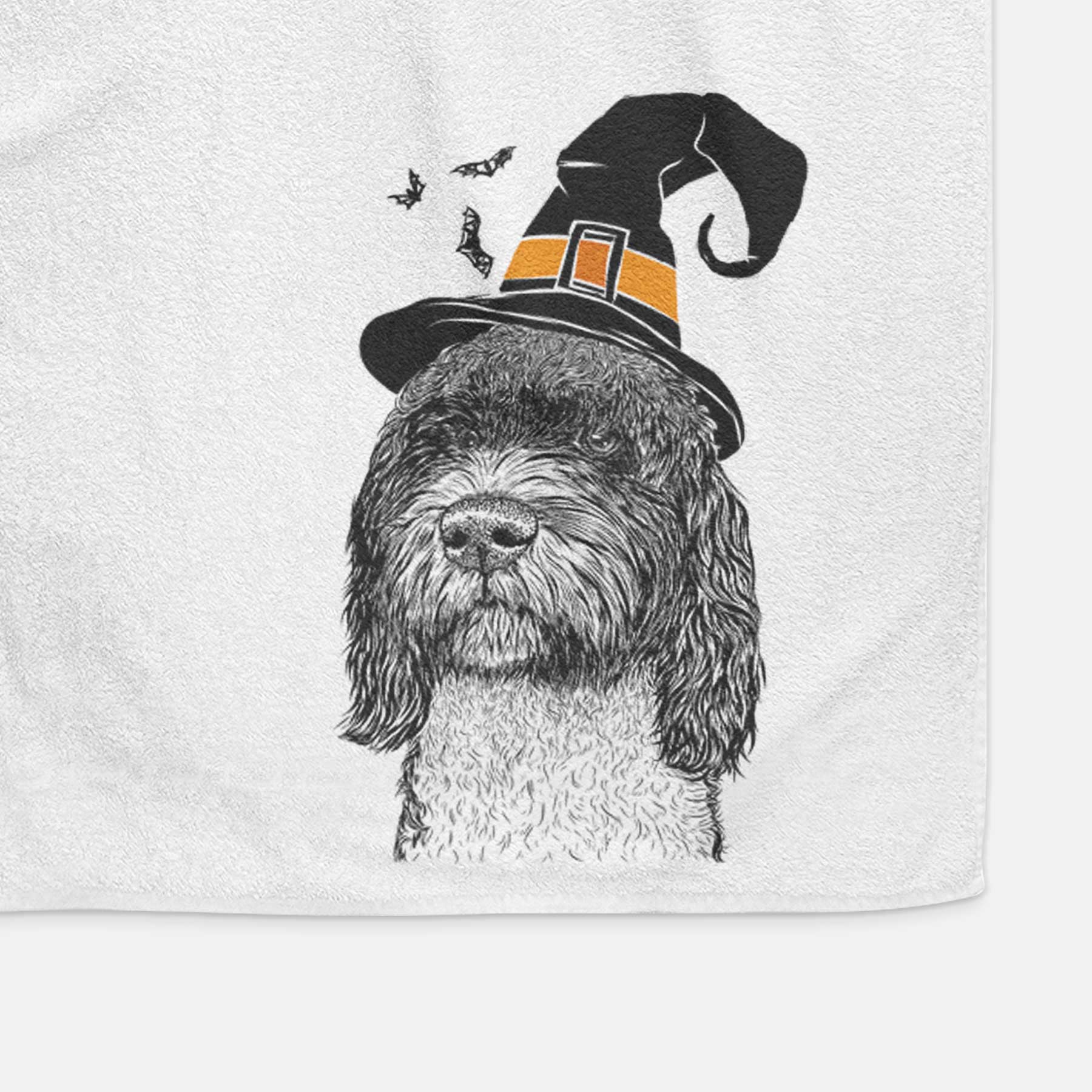 Chris the Portuguese Water Dog Decorative Hand Towel