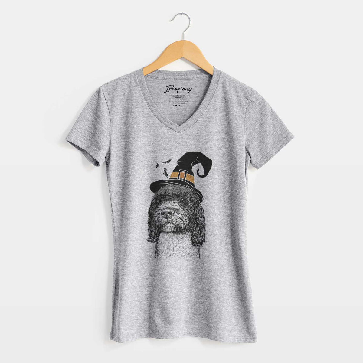 Witch Chris the Portuguese Water Dog - Women's V-neck Shirt