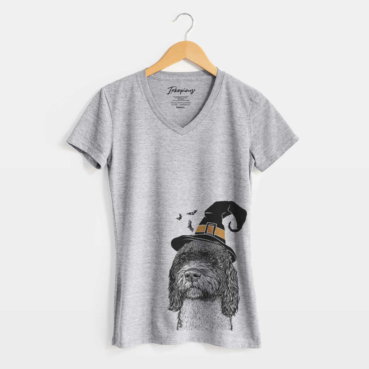 Witch Chris the Portuguese Water Dog - Women's V-neck Shirt