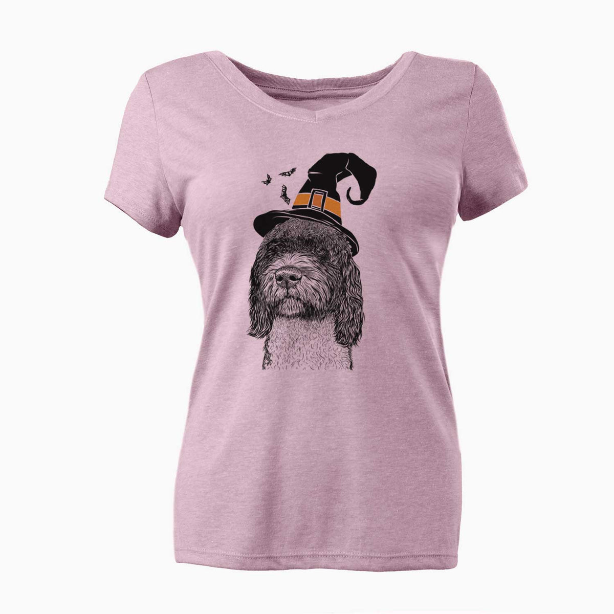 Witch Chris the Portuguese Water Dog - Women's V-neck Shirt