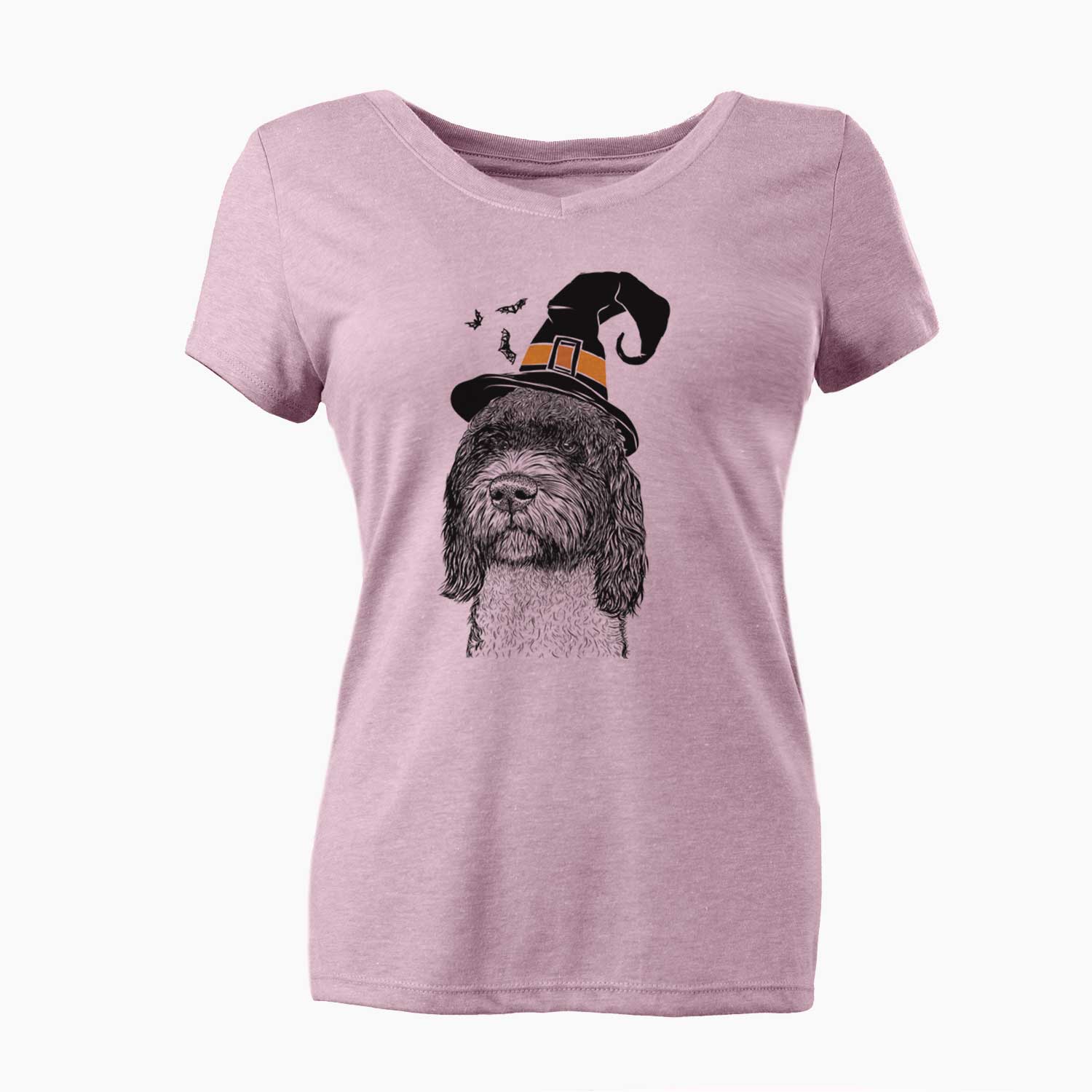 Witch Chris the Portuguese Water Dog - Women's V-neck Shirt