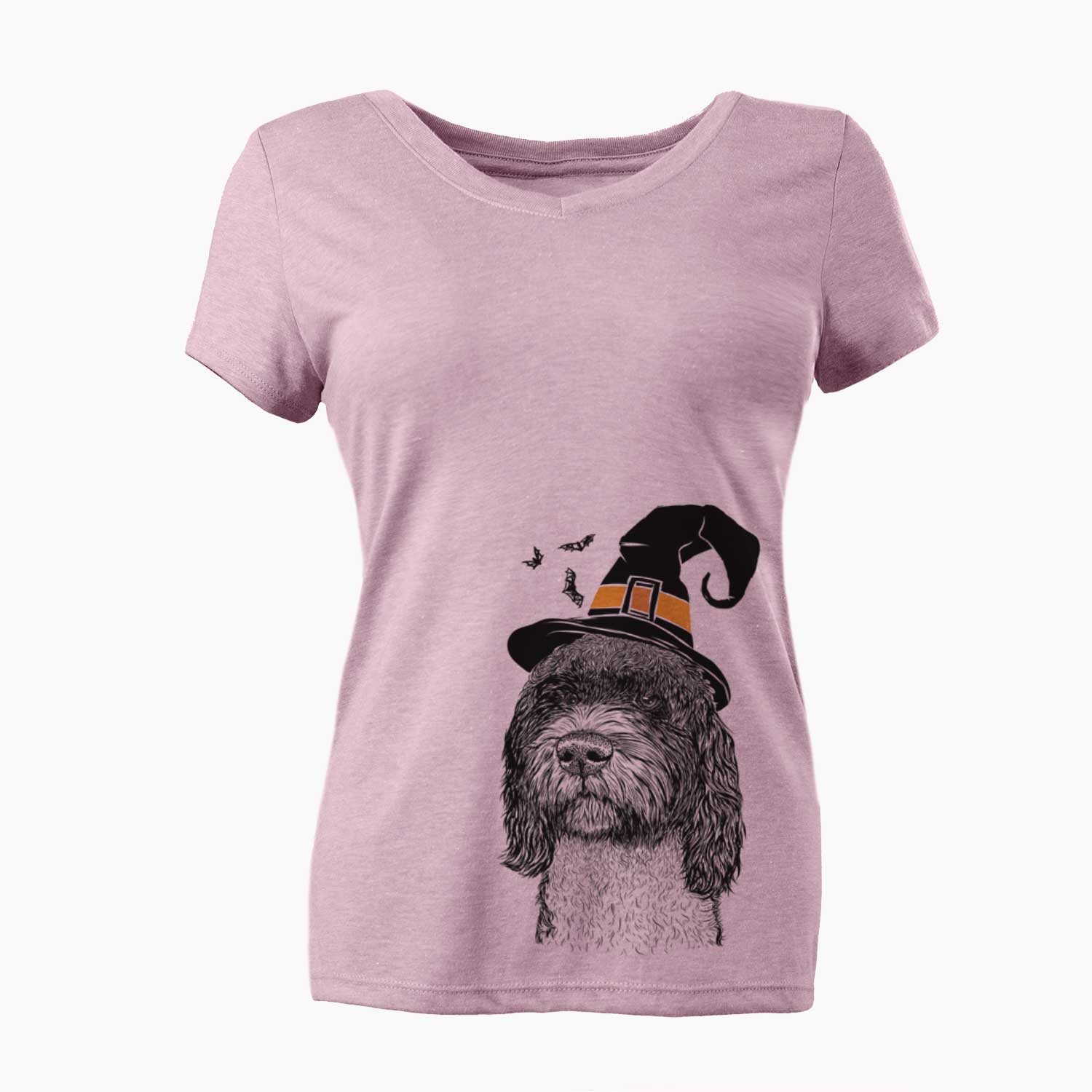 Witch Chris the Portuguese Water Dog - Women's V-neck Shirt