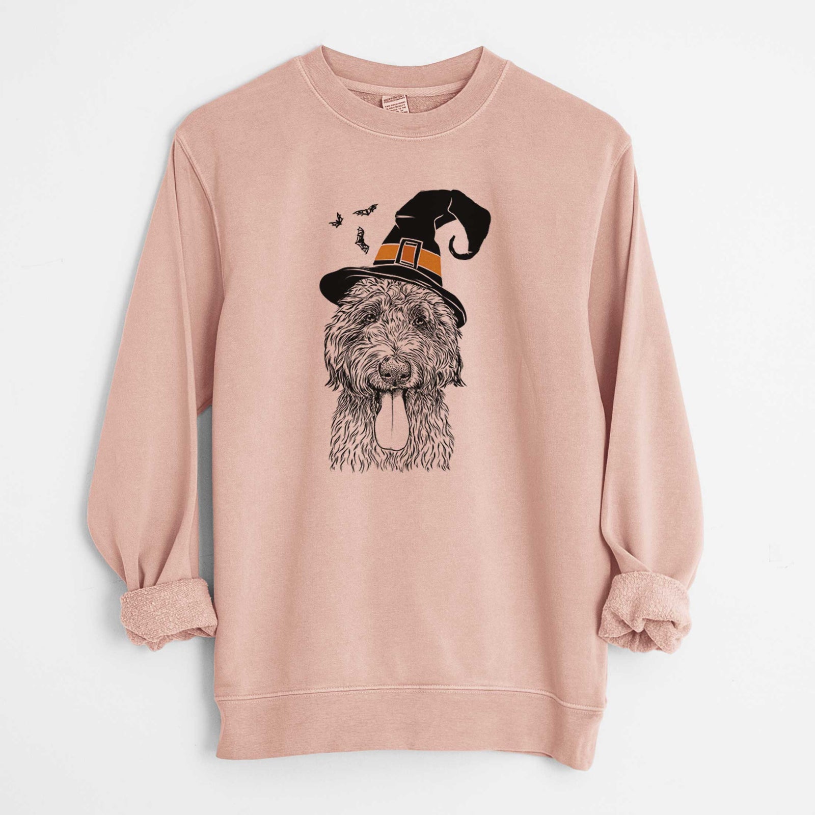 Witch CiCi Paulk the Aussiedoodle - Unisex Pigment Dyed Crew Sweatshirt