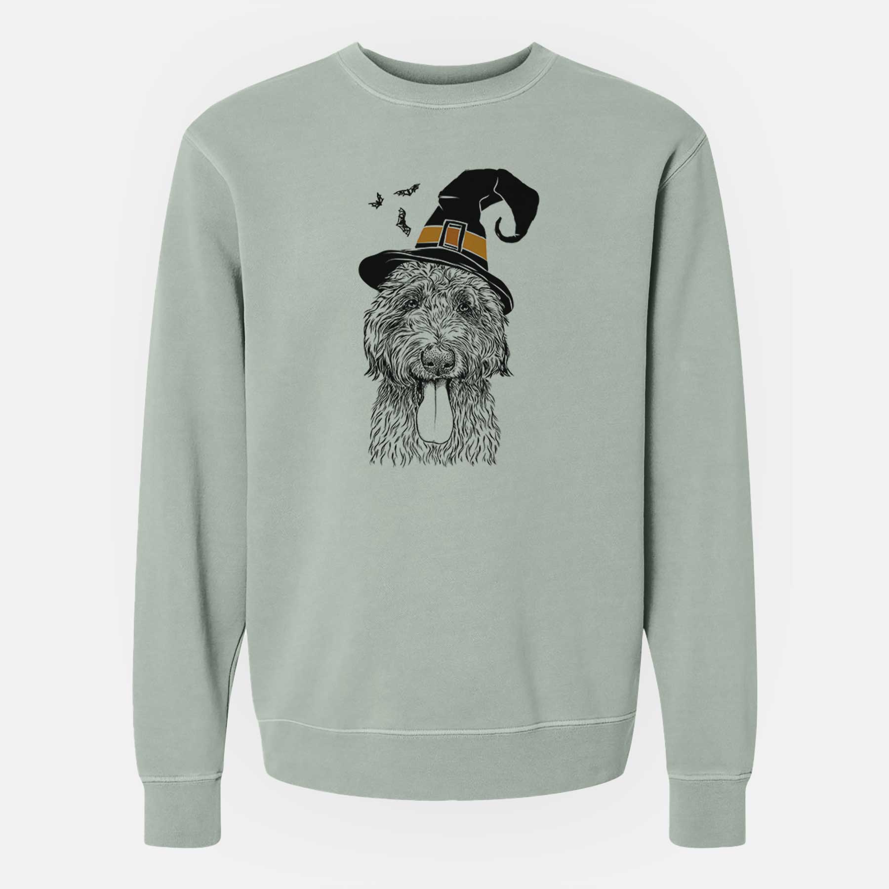 Witch CiCi Paulk the Aussiedoodle - Unisex Pigment Dyed Crew Sweatshirt