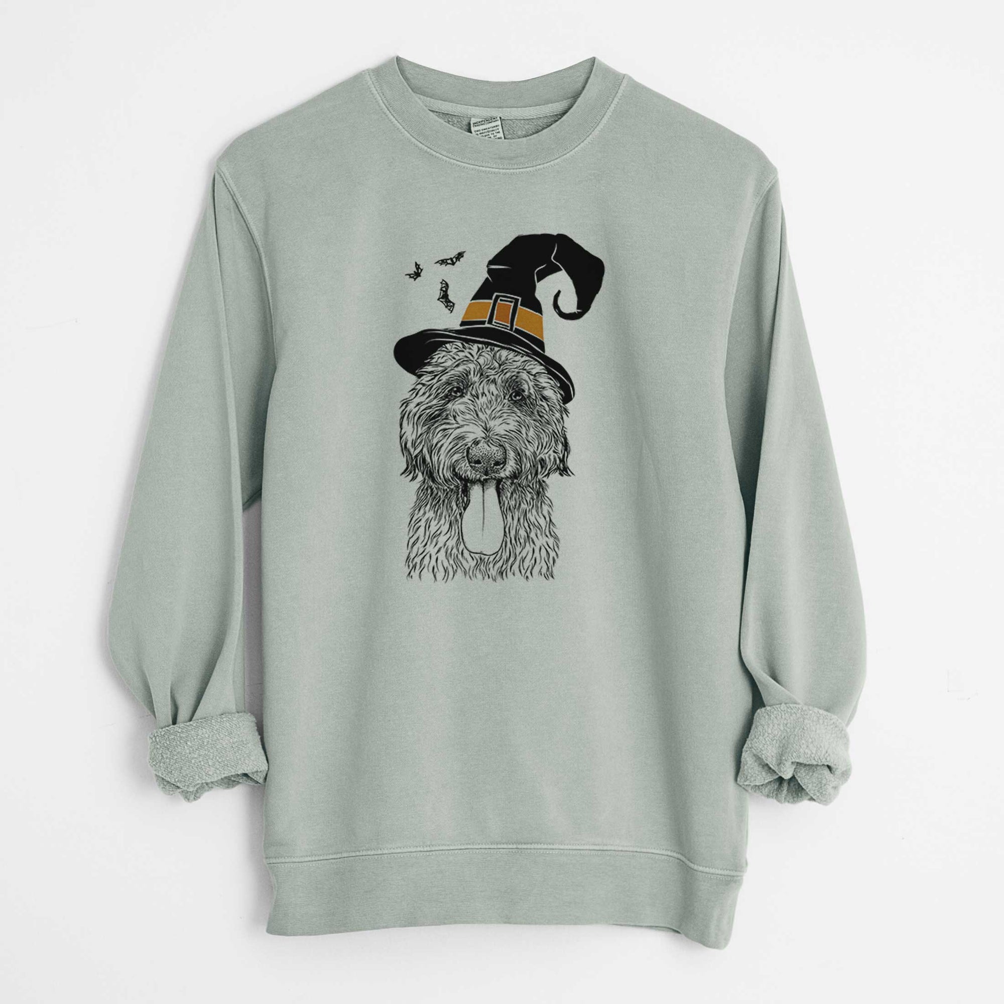 Witch CiCi Paulk the Aussiedoodle - Unisex Pigment Dyed Crew Sweatshirt