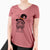 Witch CiCi Paulk the Aussiedoodle - Women's V-neck Shirt