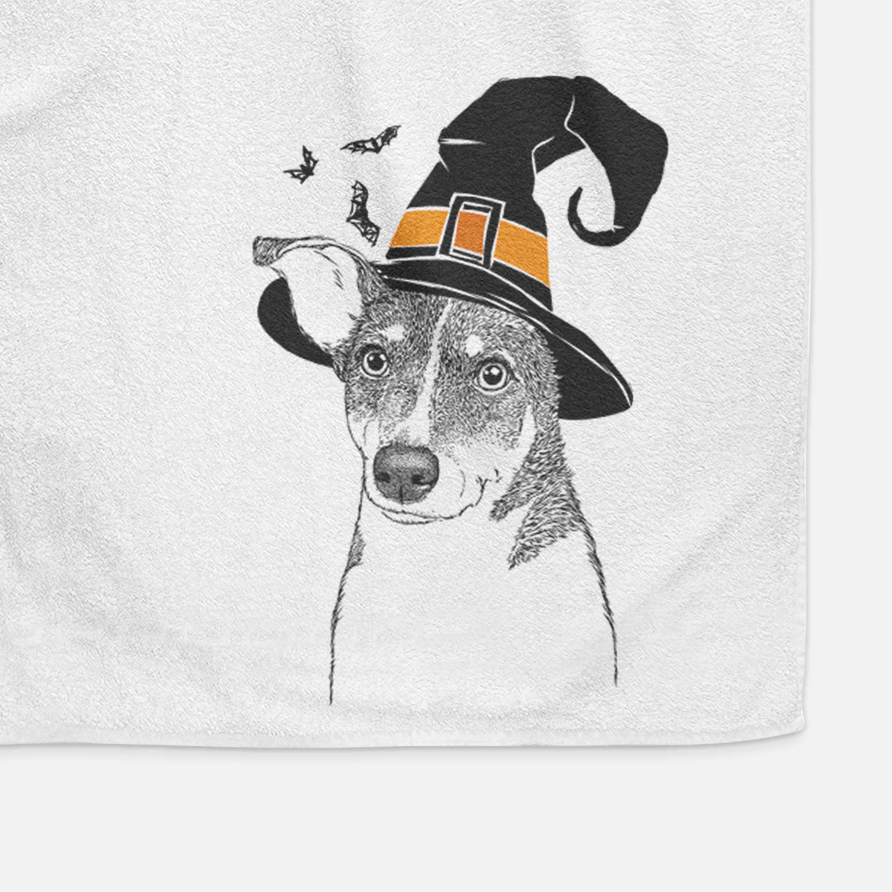 Cleo the Terrier Mix Decorative Hand Towel