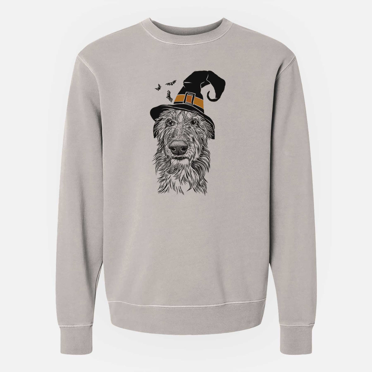 Witch Cleod the Scottish Deerhound - Unisex Pigment Dyed Crew Sweatshirt