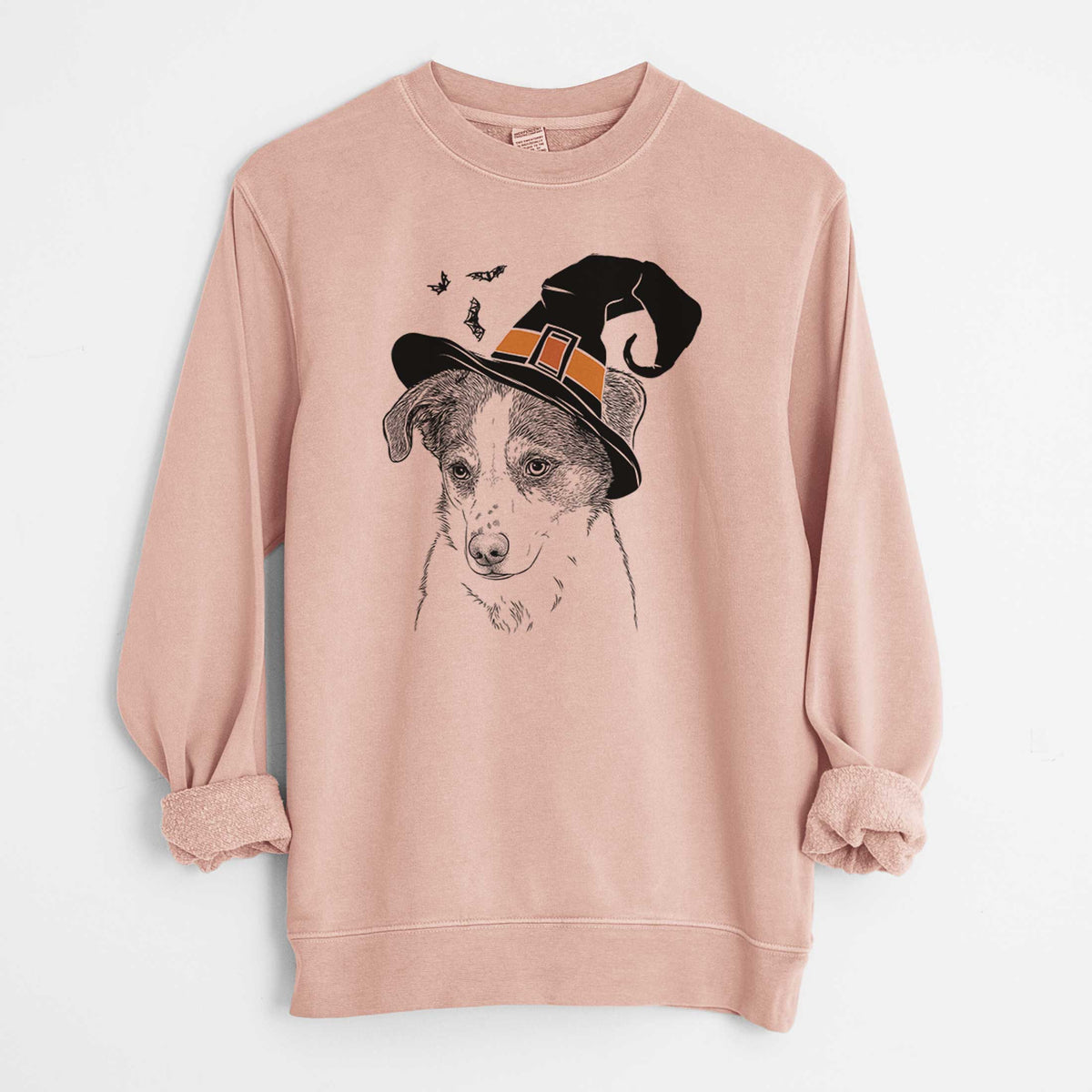 Witch Coco the Beagle Mix - Unisex Pigment Dyed Crew Sweatshirt