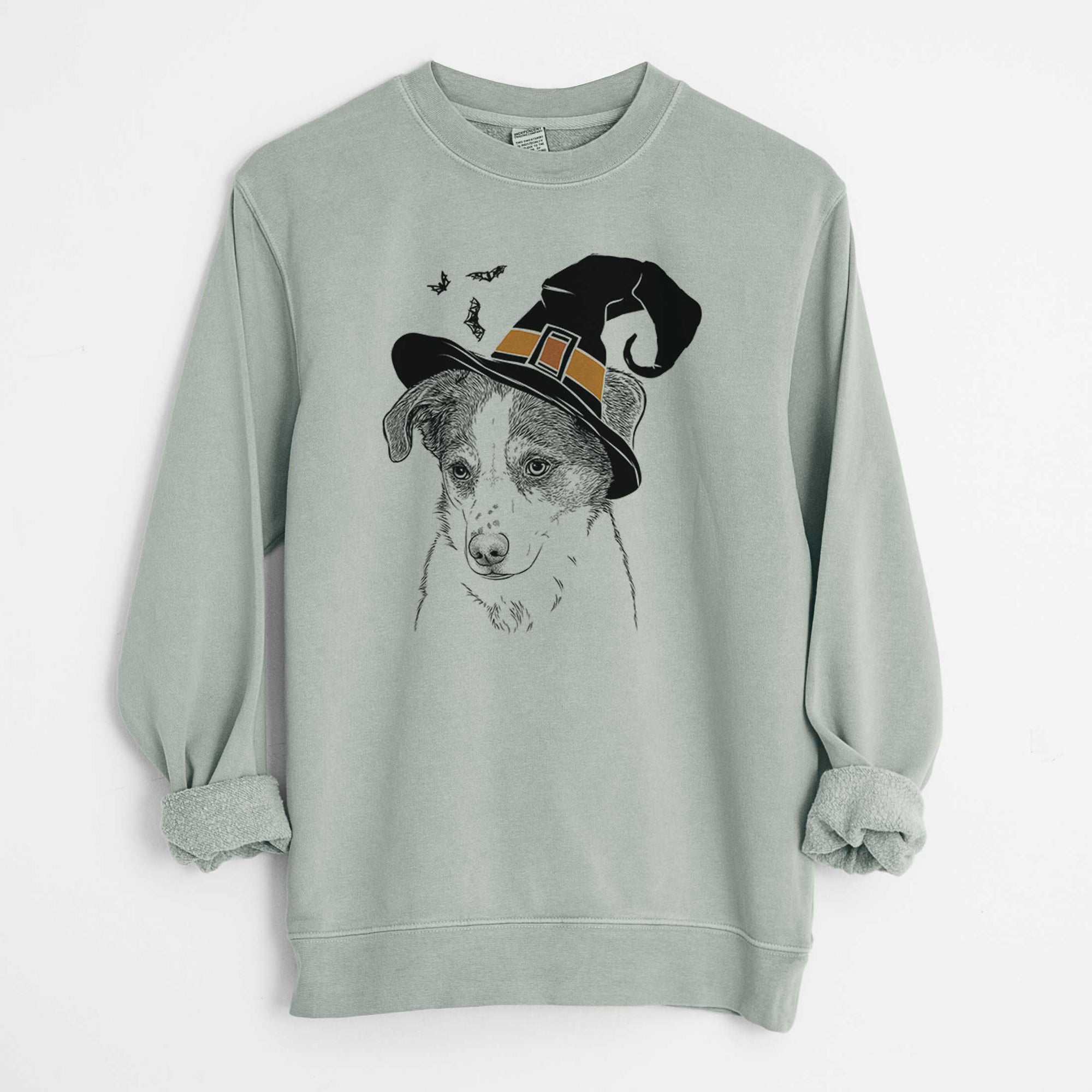 Witch Coco the Beagle Mix - Unisex Pigment Dyed Crew Sweatshirt