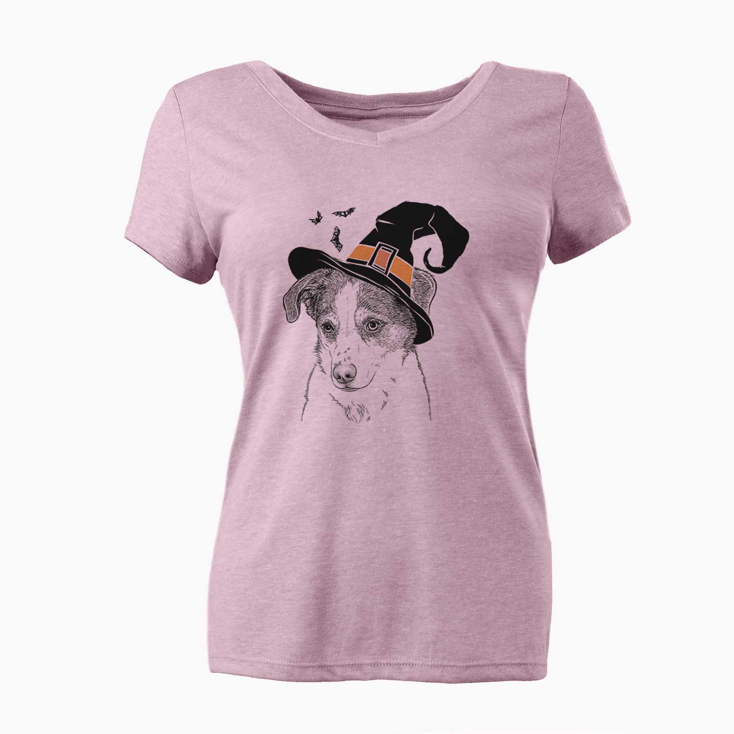 Witch Coco the Beagle Mix - Women's V-neck Shirt