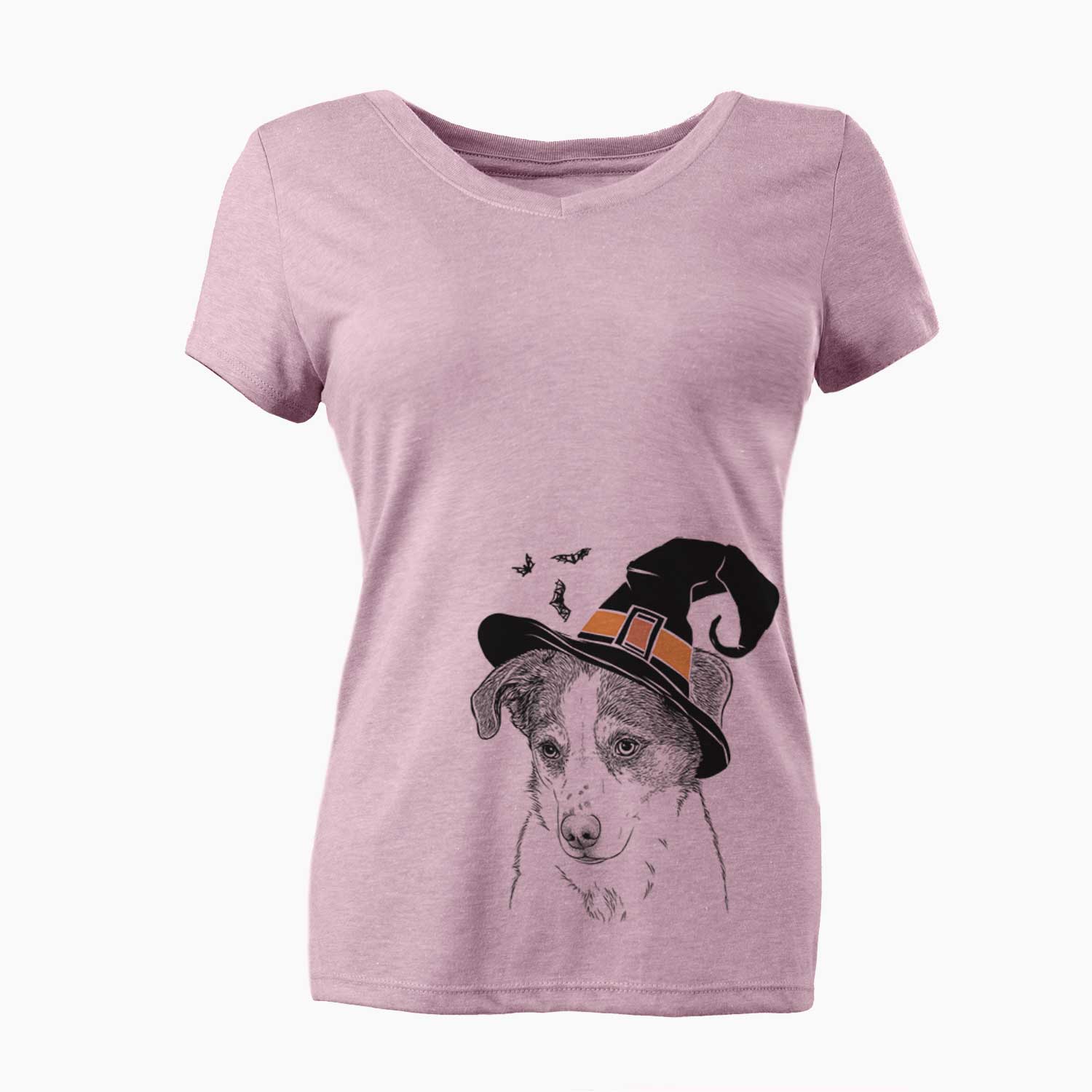 Witch Coco the Beagle Mix - Women's V-neck Shirt