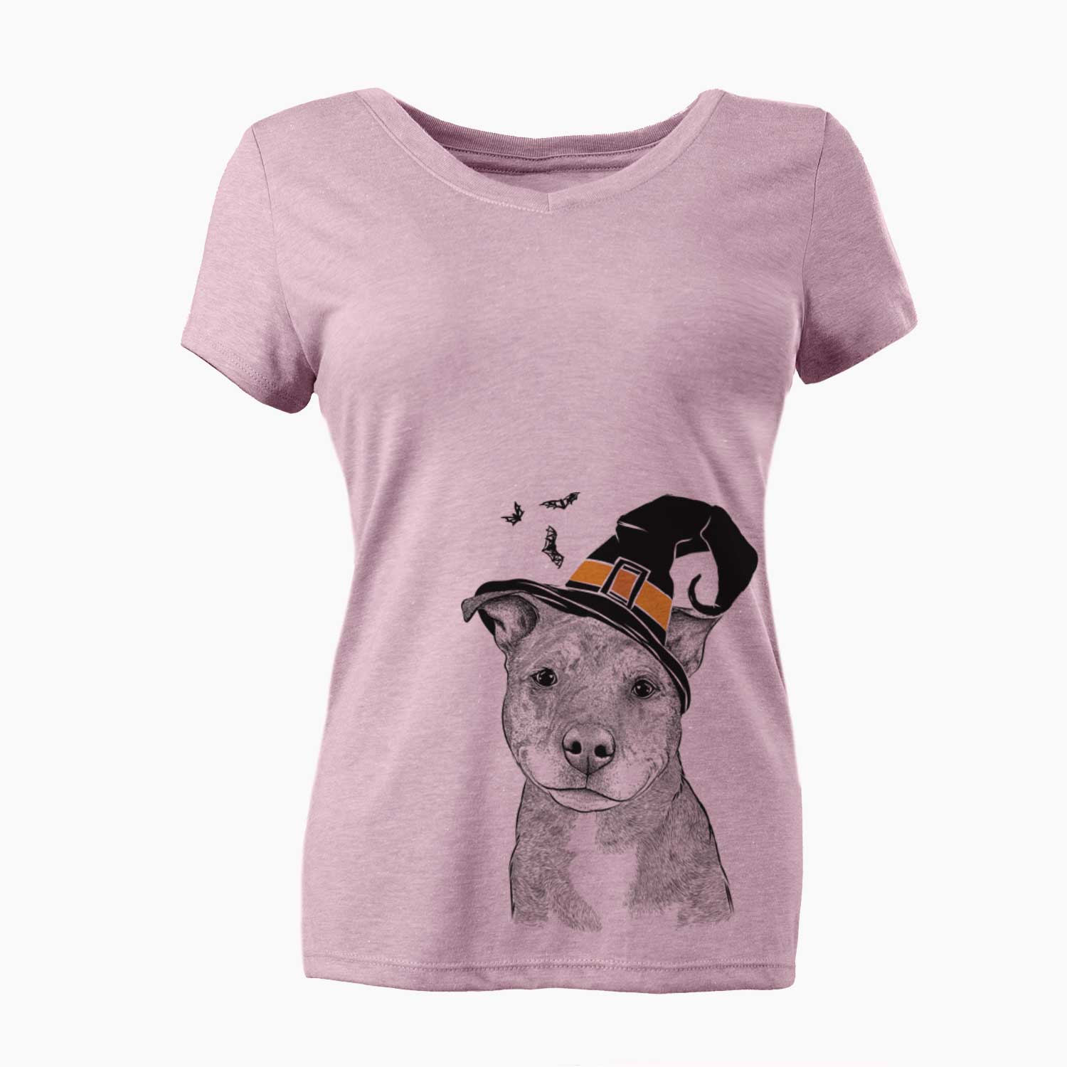 Witch Cody the Catahoula Mix - Women's V-neck Shirt