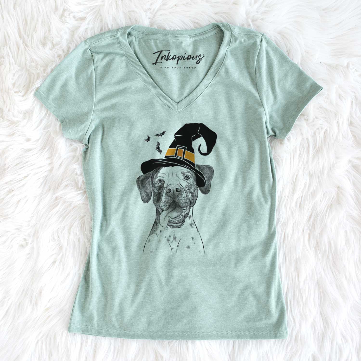 Witch Cola the Catahoula - Women's V-neck Shirt