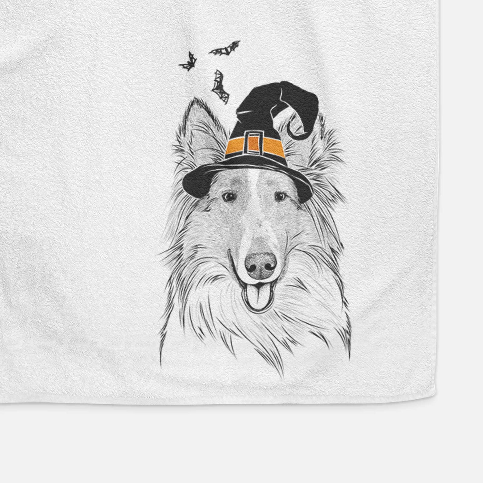 Conrad the Rough Collie Decorative Hand Towel