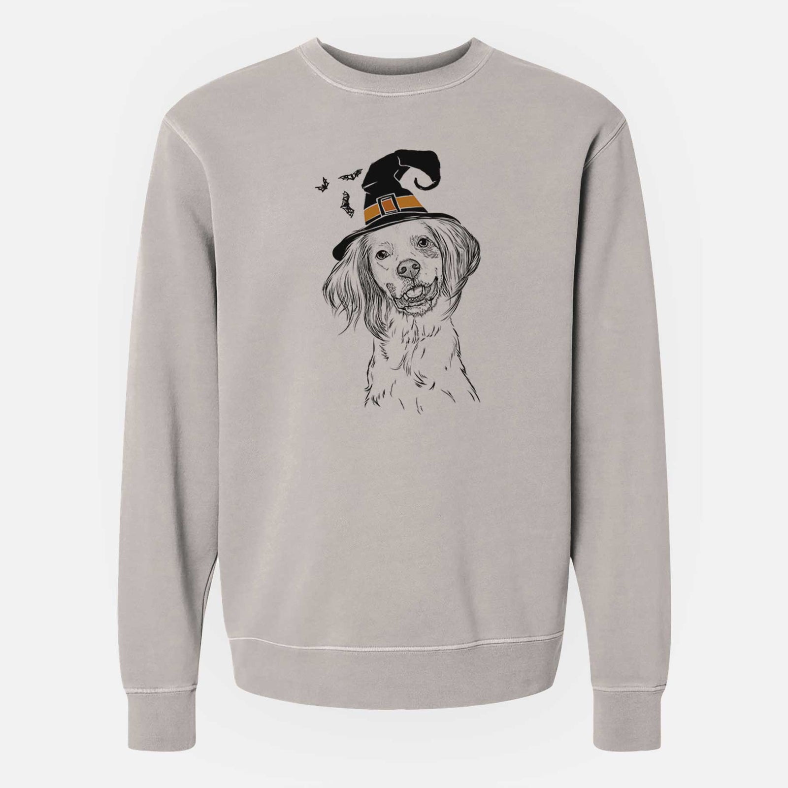 Witch Cooper the English Setter - Unisex Pigment Dyed Crew Sweatshirt