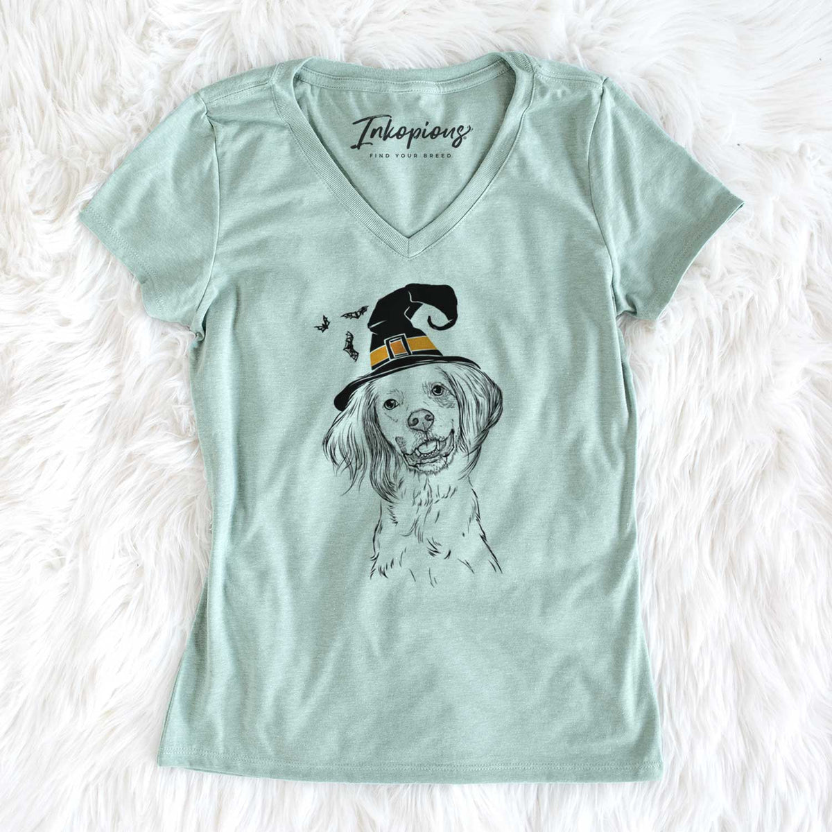 Witch Cooper the English Setter - Women's V-neck Shirt