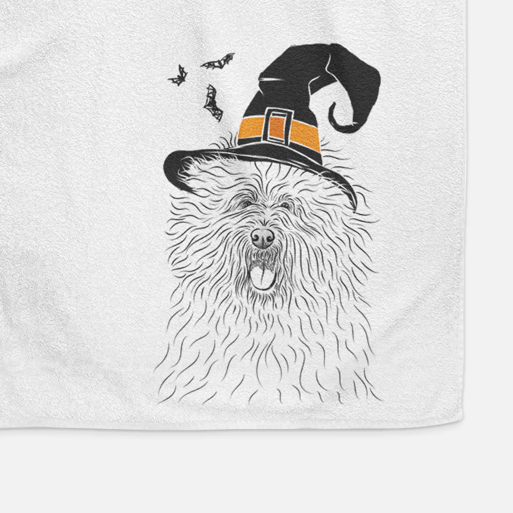 Cozie the Old English Sheepdog Decorative Hand Towel