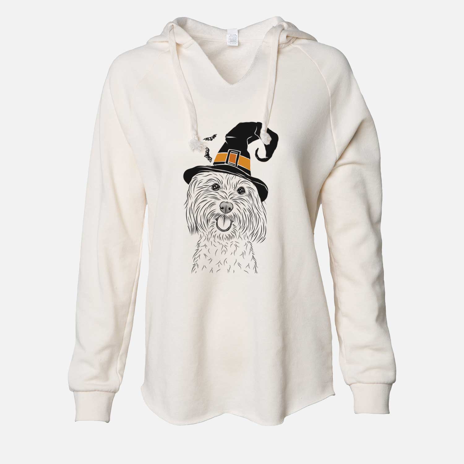 Witch Cuddles the Coton de Tulear - Cali Wave Hooded Sweatshirt