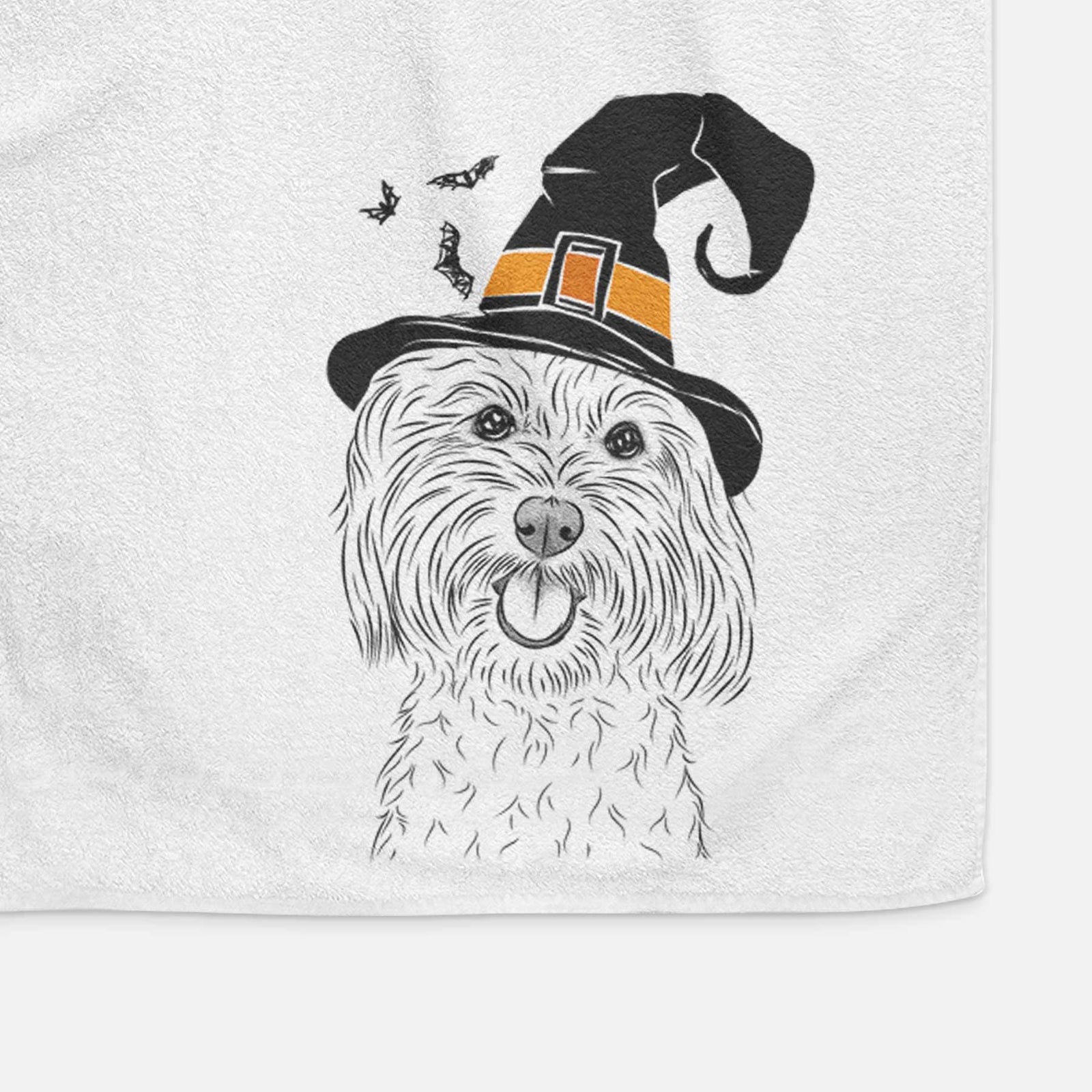 Cuddles the Coton de Tulear Decorative Hand Towel