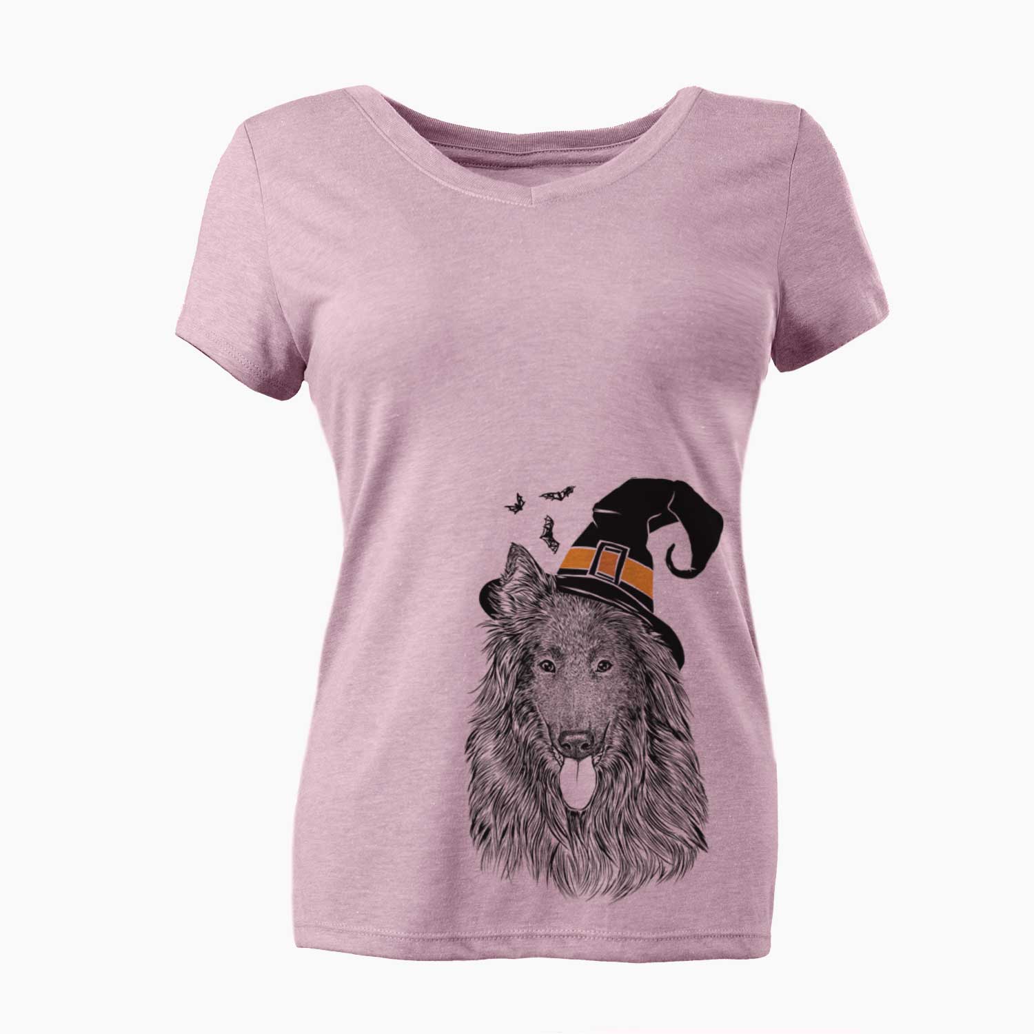 Witch Daan the Belgian Shepherd - Women's V-neck Shirt