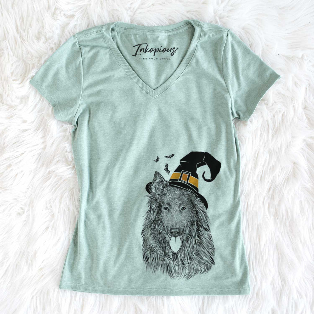 Witch Daan the Belgian Shepherd - Women&#39;s V-neck Shirt