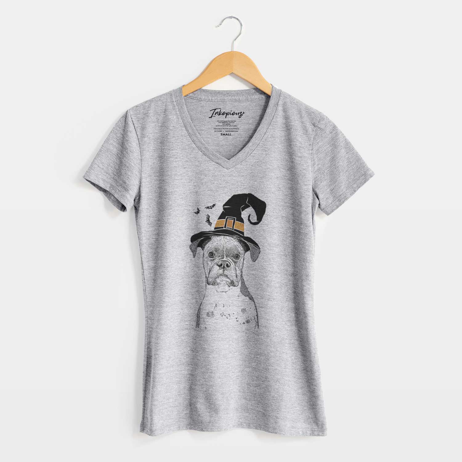 Witch Daisy the Boxer - Women's V-neck Shirt