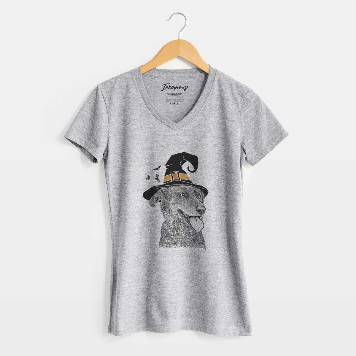Witch Daisy the Australian Shepherd Mix - Women's V-neck Shirt