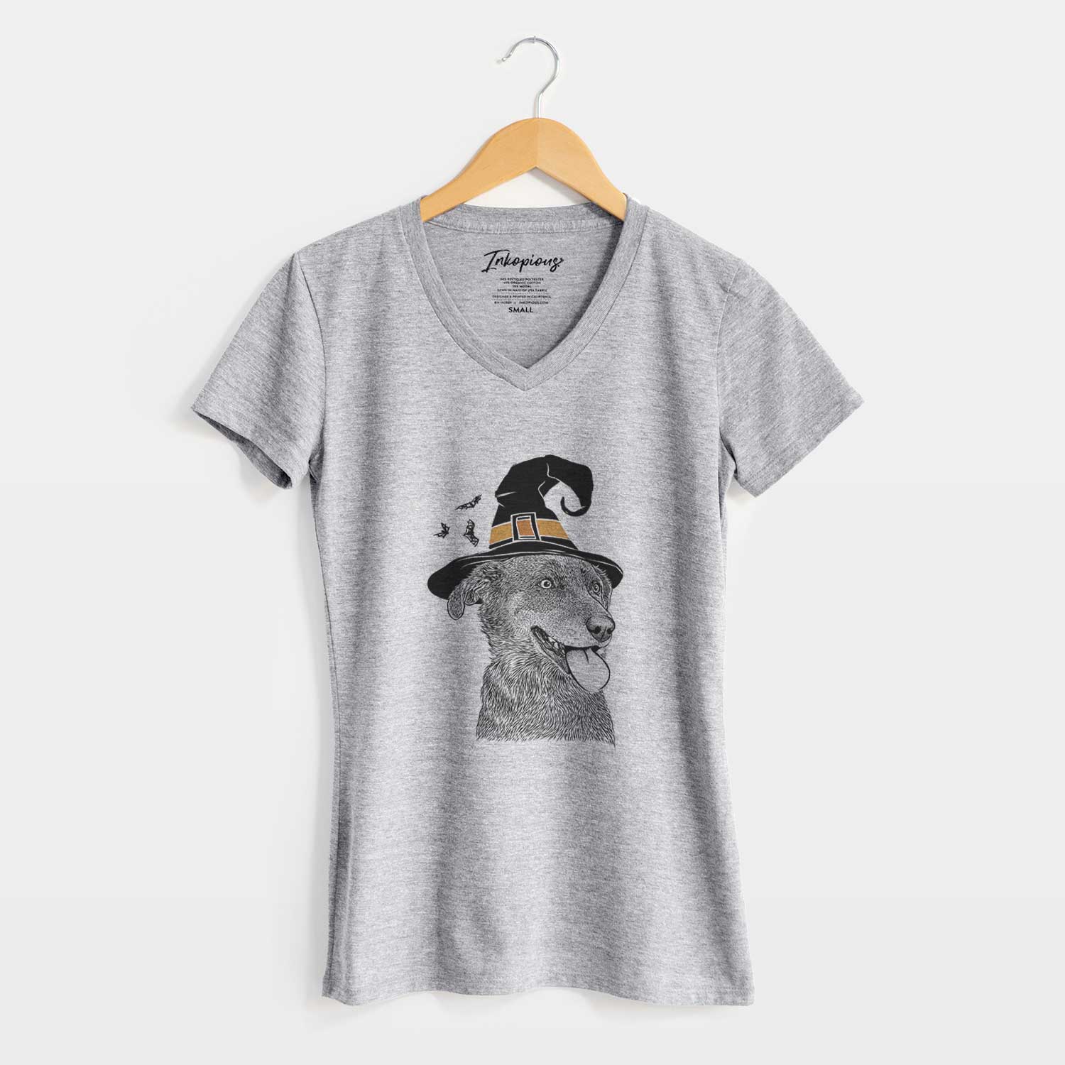 Witch Daisy the Australian Shepherd Mix - Women's V-neck Shirt