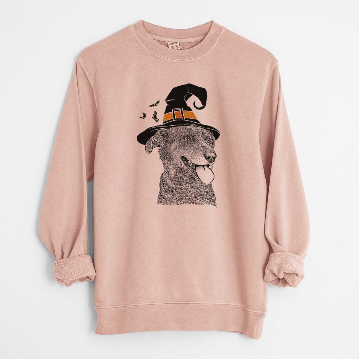 Witch Daisy the Australian Shepherd Mix - Unisex Pigment Dyed Crew Sweatshirt