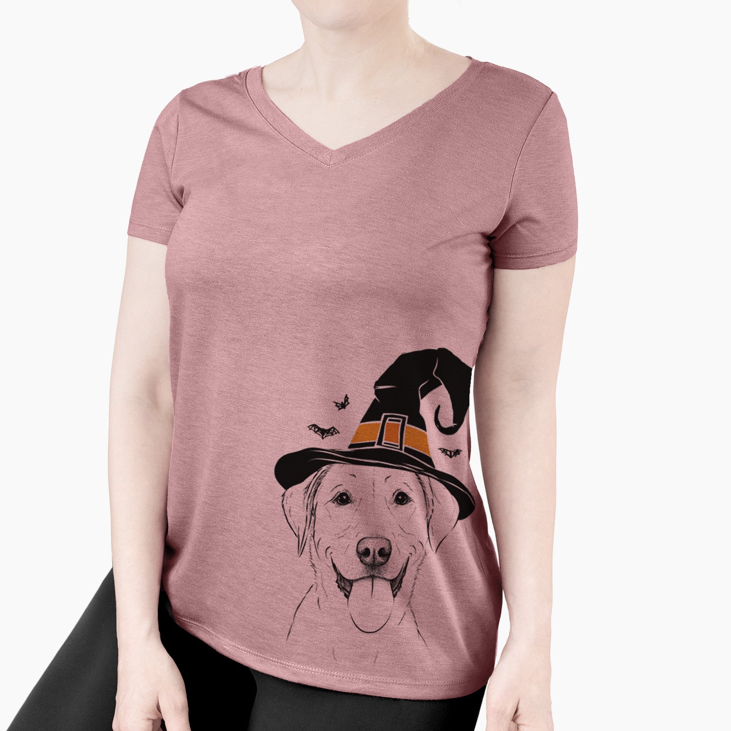 Witch Daisy the Labrador Retriever - Women's Perfect V-neck Shirt