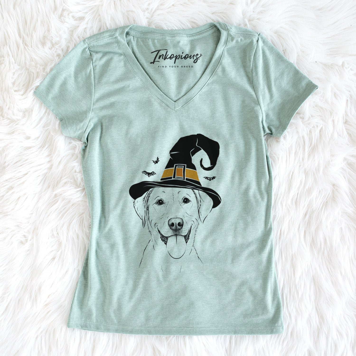 Witch Daisy the Labrador Retriever - Women's Perfect V-neck Shirt