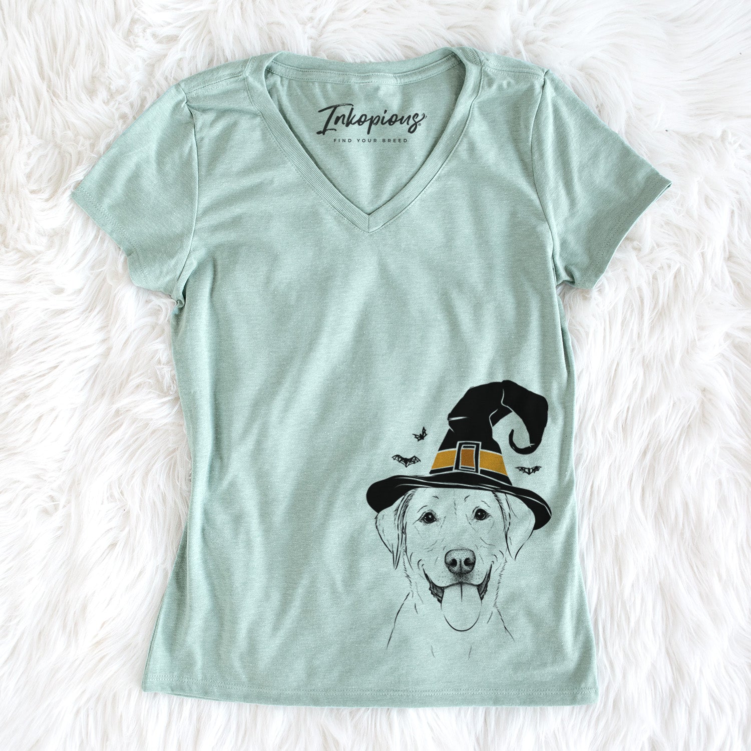 Witch Daisy the Labrador Retriever - Women's Perfect V-neck Shirt