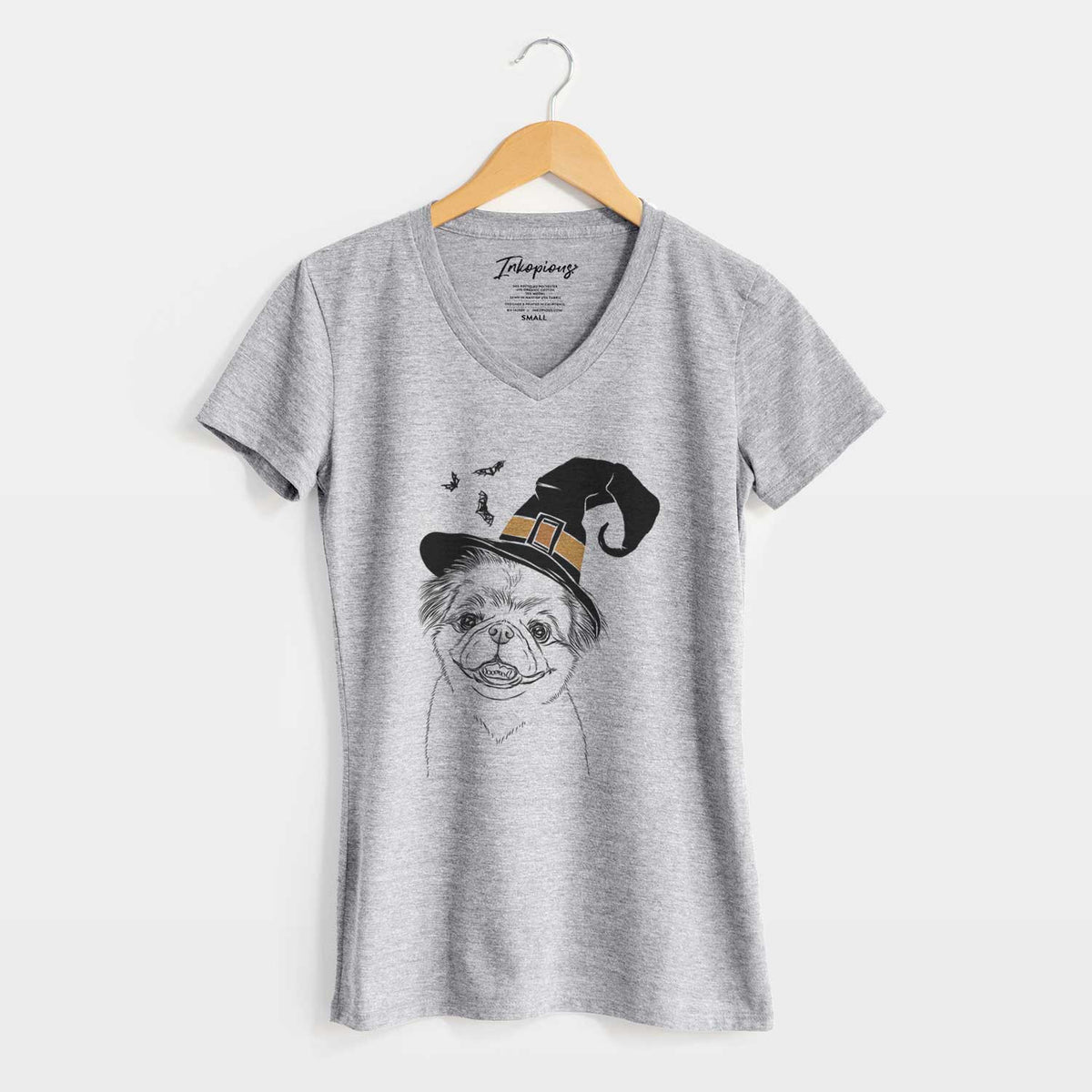 Witch Danny the Pekingese - Women's V-neck Shirt