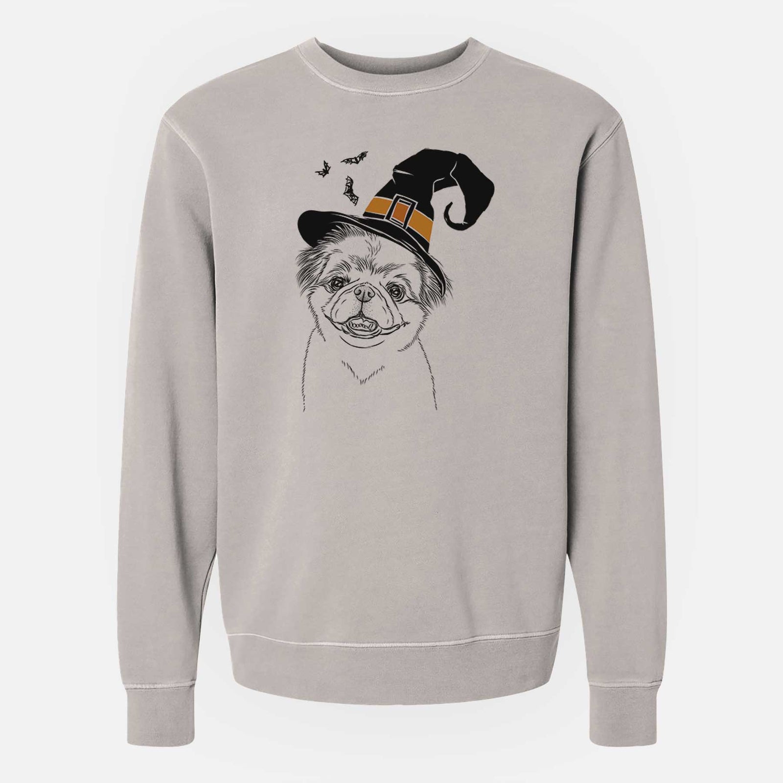 Witch Danny the Pekingese - Unisex Pigment Dyed Crew Sweatshirt