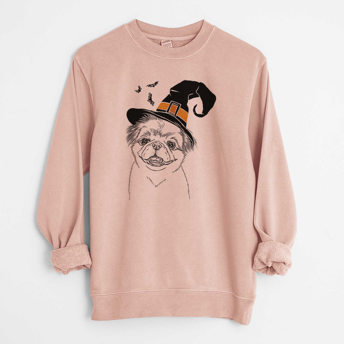 Witch Danny the Pekingese - Unisex Pigment Dyed Crew Sweatshirt