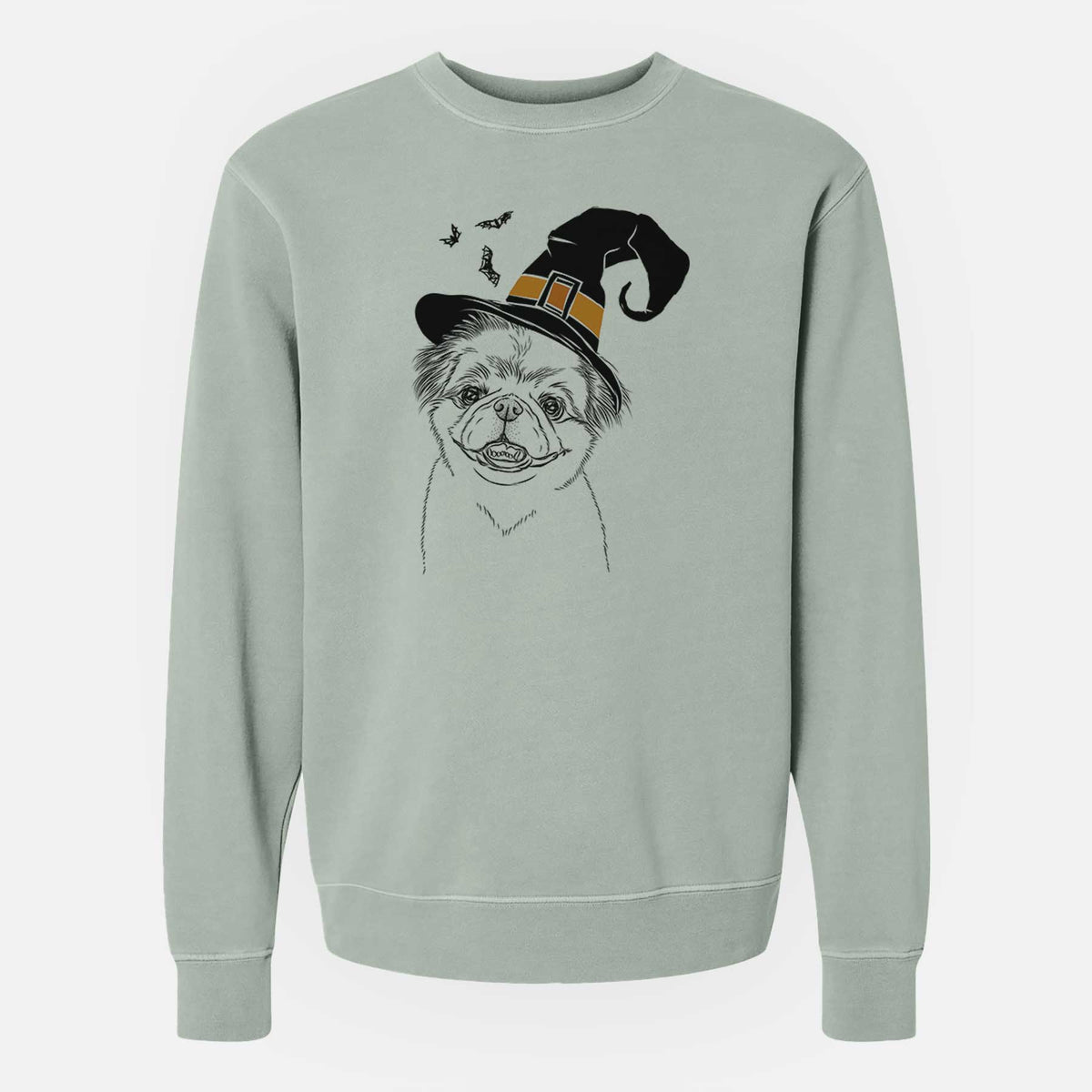 Witch Danny the Pekingese - Unisex Pigment Dyed Crew Sweatshirt