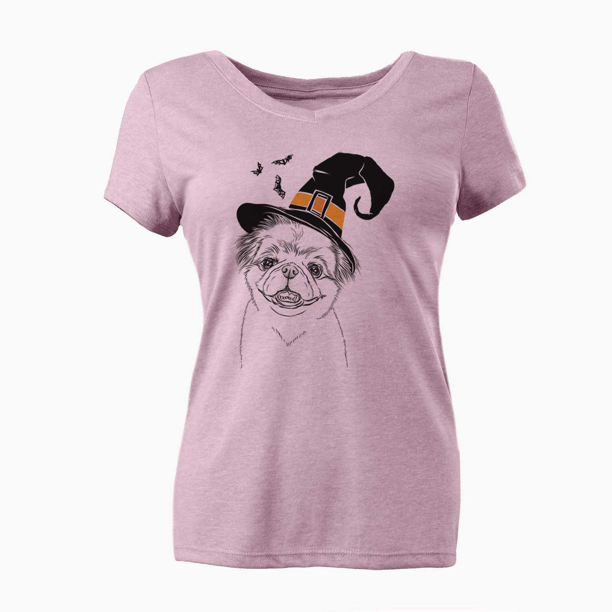 Witch Danny the Pekingese - Women's V-neck Shirt