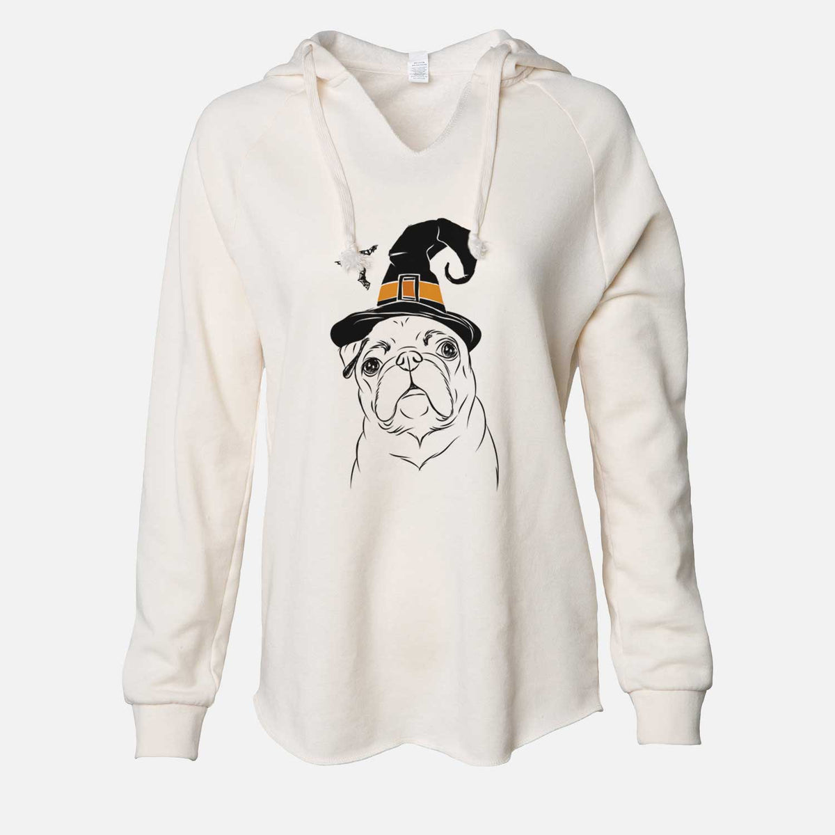 Witch Darling Chloe the Pug - Cali Wave Hooded Sweatshirt