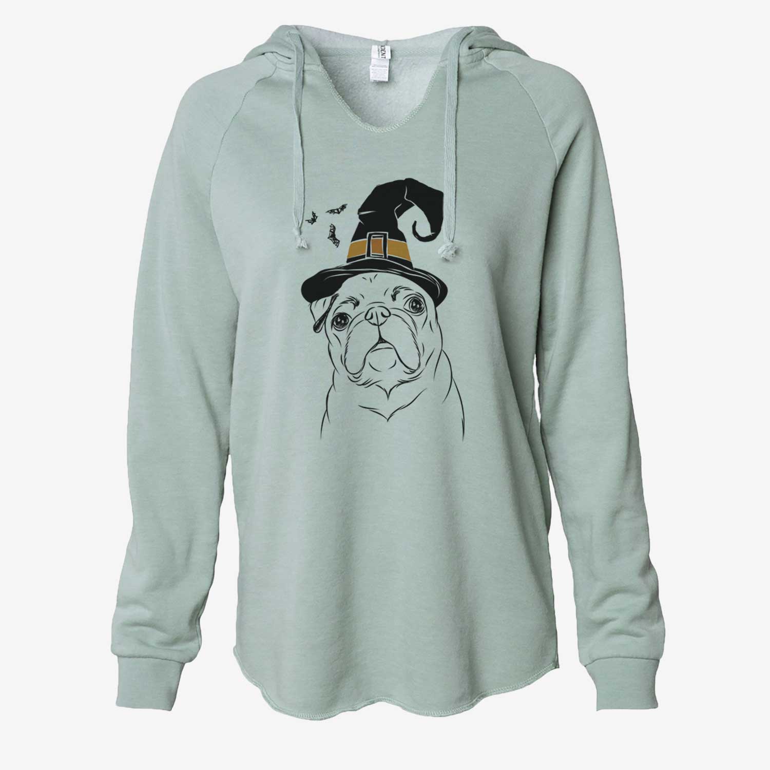 Witch Darling Chloe the Pug - Cali Wave Hooded Sweatshirt