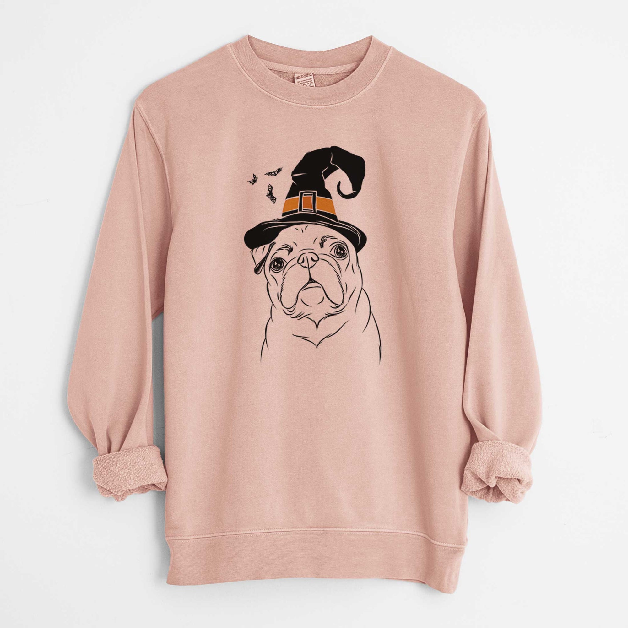 Witch Darling Chloe the Pug - Unisex Pigment Dyed Crew Sweatshirt