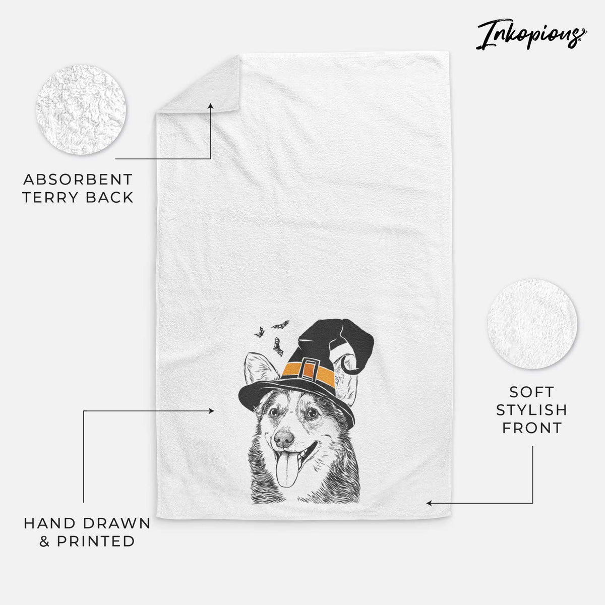 Darma the Corgi Decorative Hand Towel