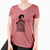 Witch Darryl the Black Russian Terrier - Women's V-neck Shirt