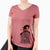 Witch Darryl the Black Russian Terrier - Women's V-neck Shirt