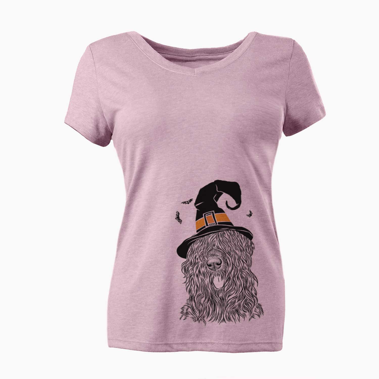 Witch Darryl the Black Russian Terrier - Women's V-neck Shirt