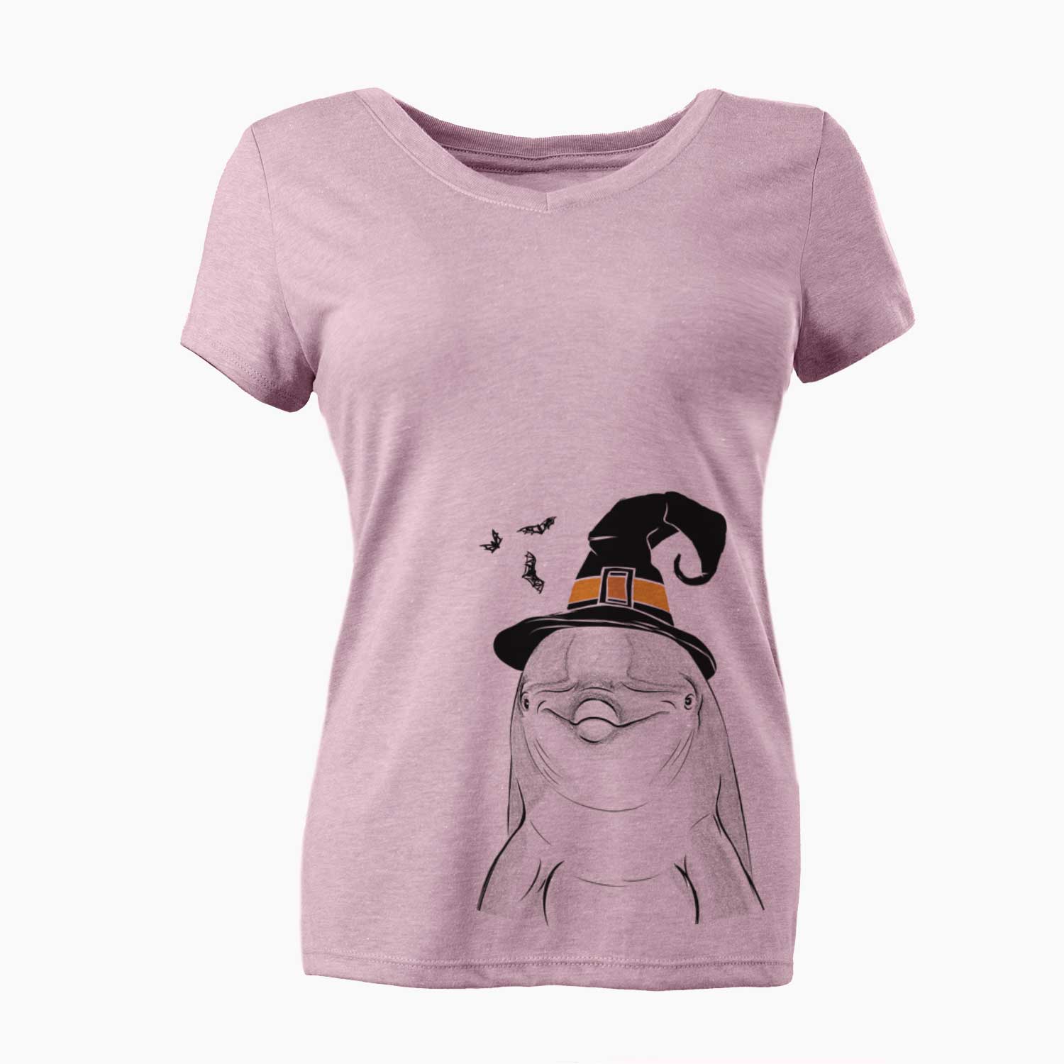 Witch Dave the Dolphin - Women's V-neck Shirt