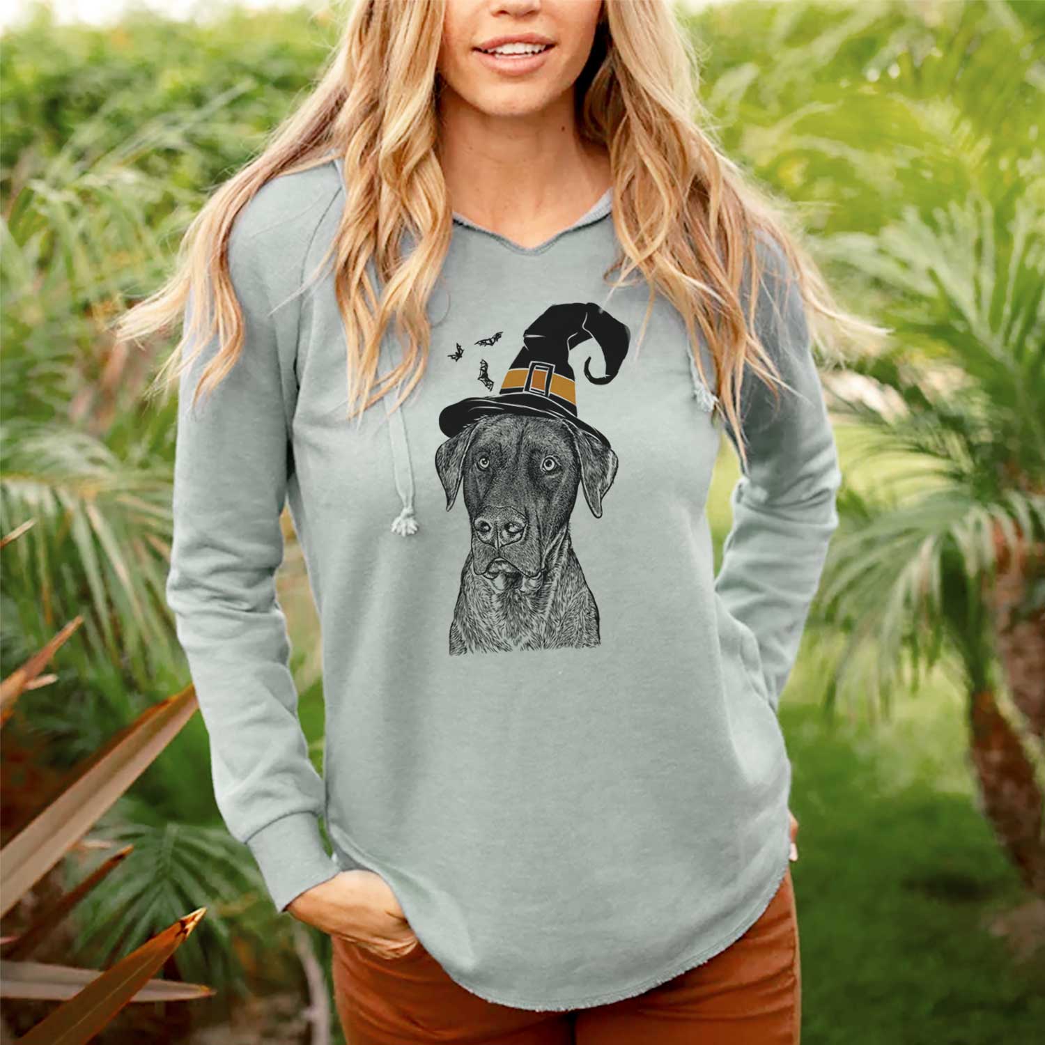 Witch David the Boxador - Cali Wave Hooded Sweatshirt