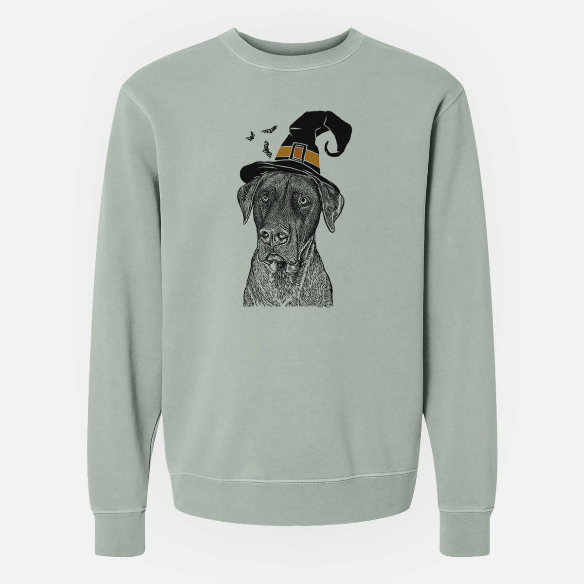 Witch David the Boxador - Unisex Pigment Dyed Crew Sweatshirt