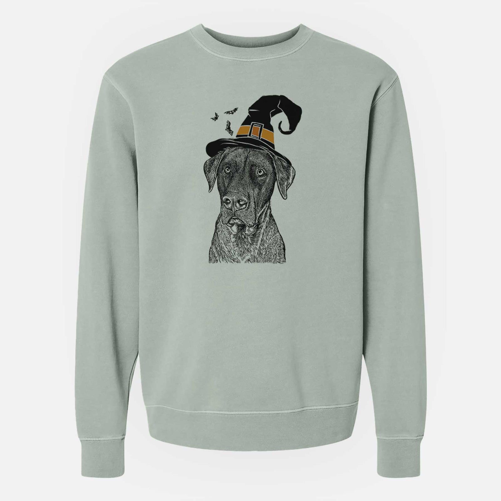 Witch David the Boxador - Unisex Pigment Dyed Crew Sweatshirt