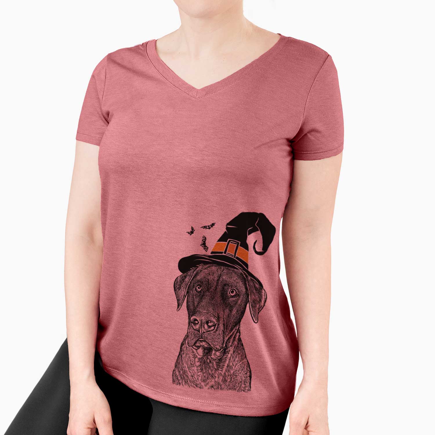 Witch David the Boxador - Women's V-neck Shirt